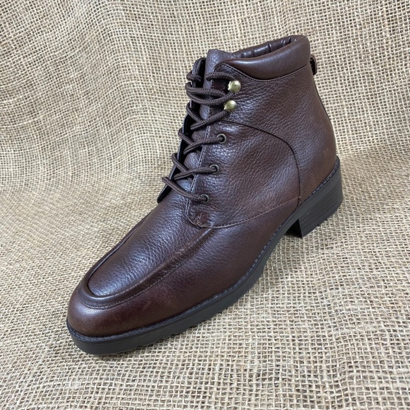 Vintage Lacers Boots Booties Oxfords Brown Leather Ankle Danexx Size 7.5 M - Picture 2 of 11